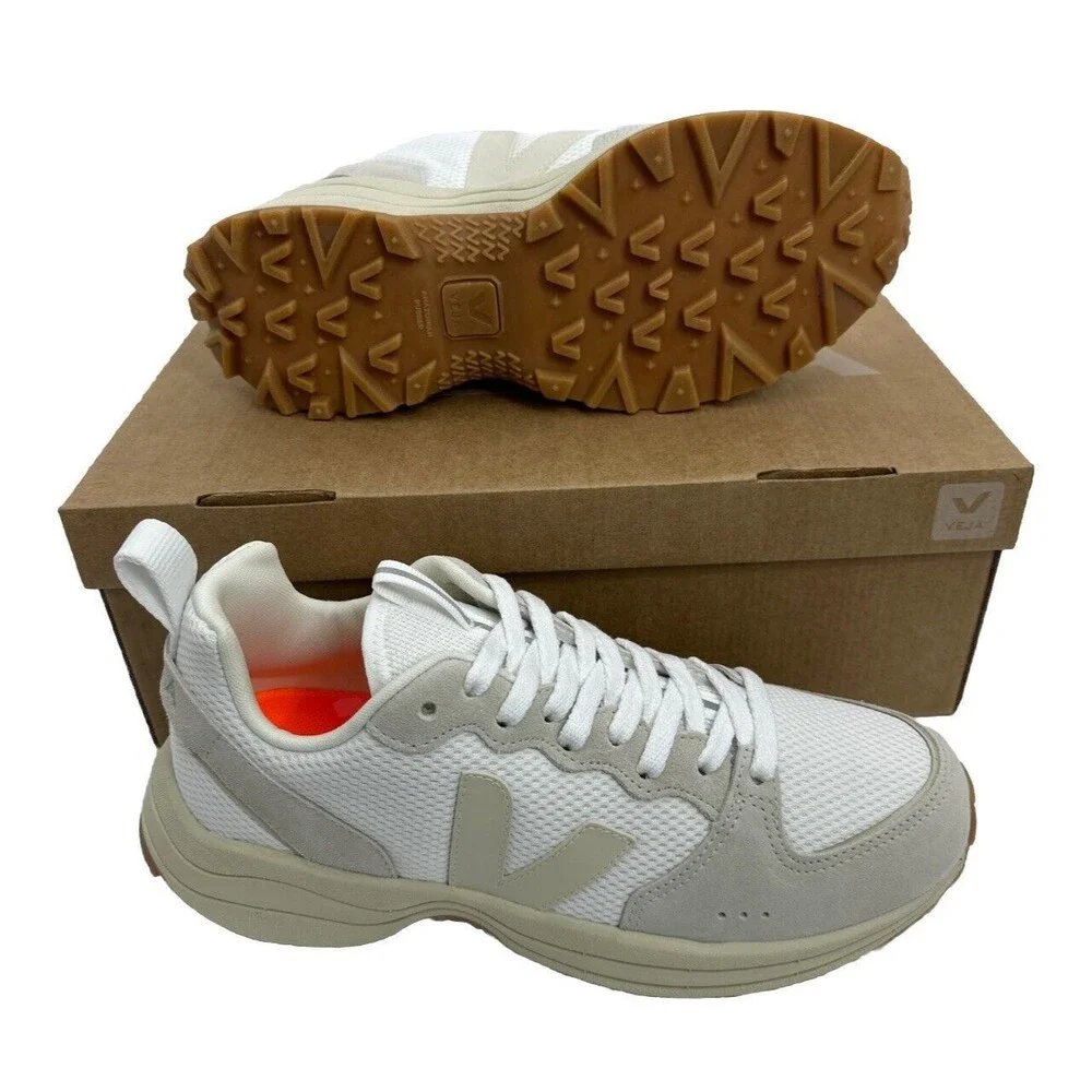 VEJA Men's Venturi Canvas‎ Alveomesh White Pierre Natural Size 8 New